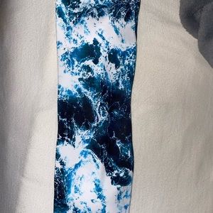 Zaful Sea Print Bandeau Top